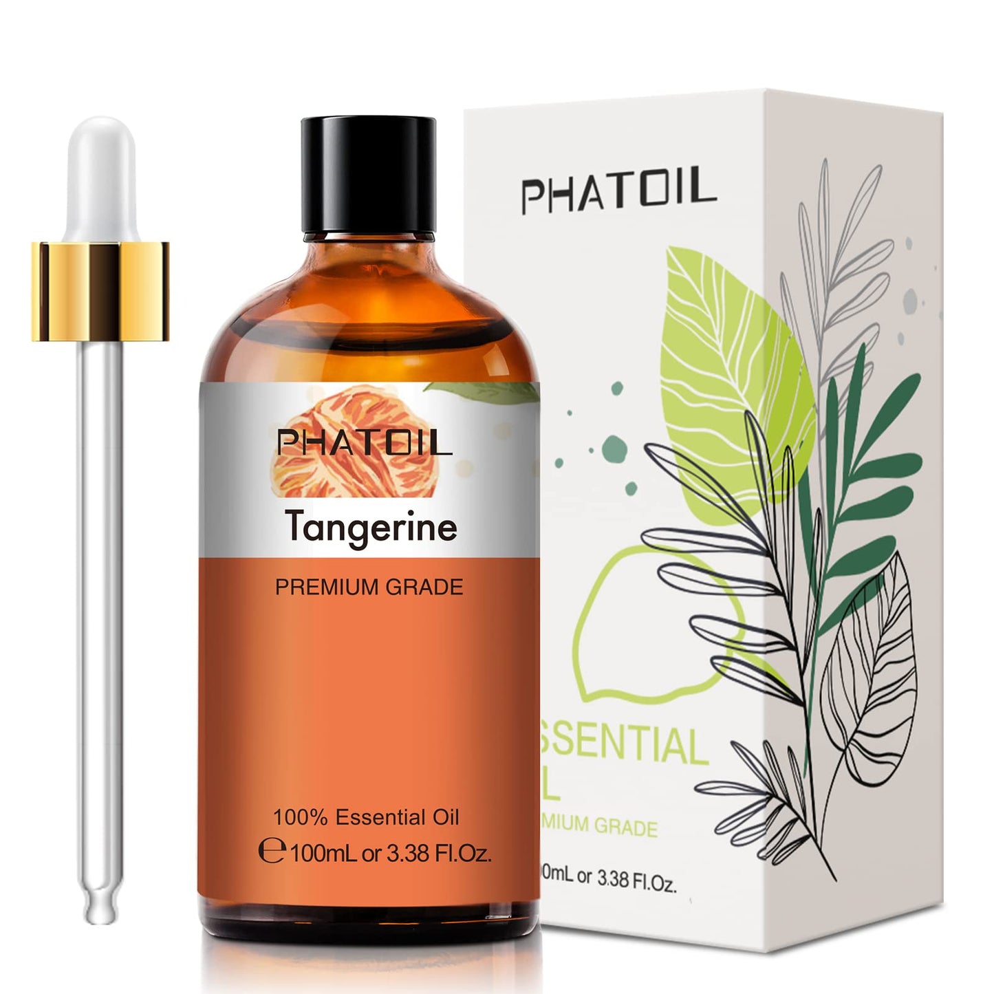 PHATOIL Tangerine Essential Oil 100ml – Aromatherapy, Diffusers, Candles & Soaps