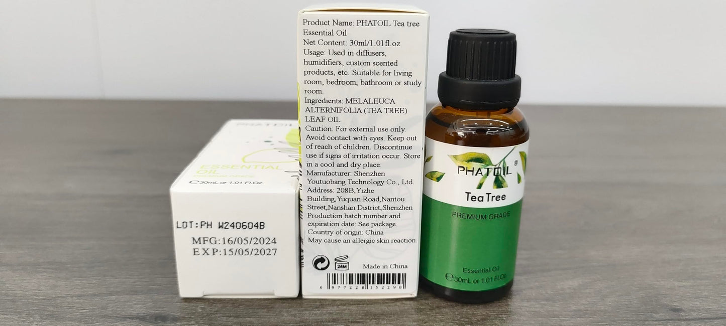 PHATOIL Tea Tree Essential Oil 30ml | Aromatherapy & DIY Crafts