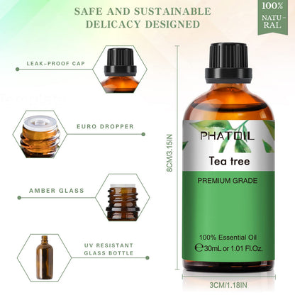 PHATOIL Tea Tree Essential Oil 30ml | Aromatherapy & DIY Crafts