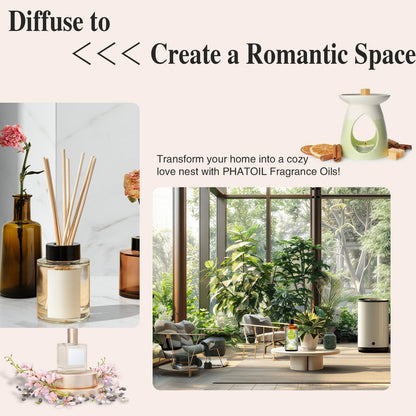 White Musk Fragrance Oils 100ML – PHATOIL Glass Dropper for Diffusers & DIY