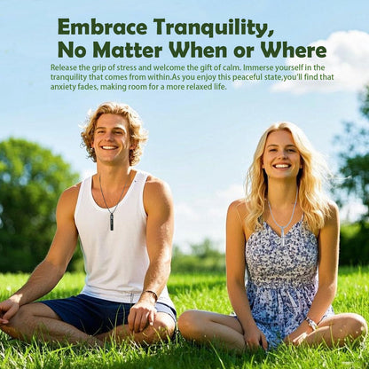 Phaxud Mindfulness Breathing Necklace & Essential Oil Diffuser – 2-in-1 Stainless Steel Breathlink Jewelry (Gold)