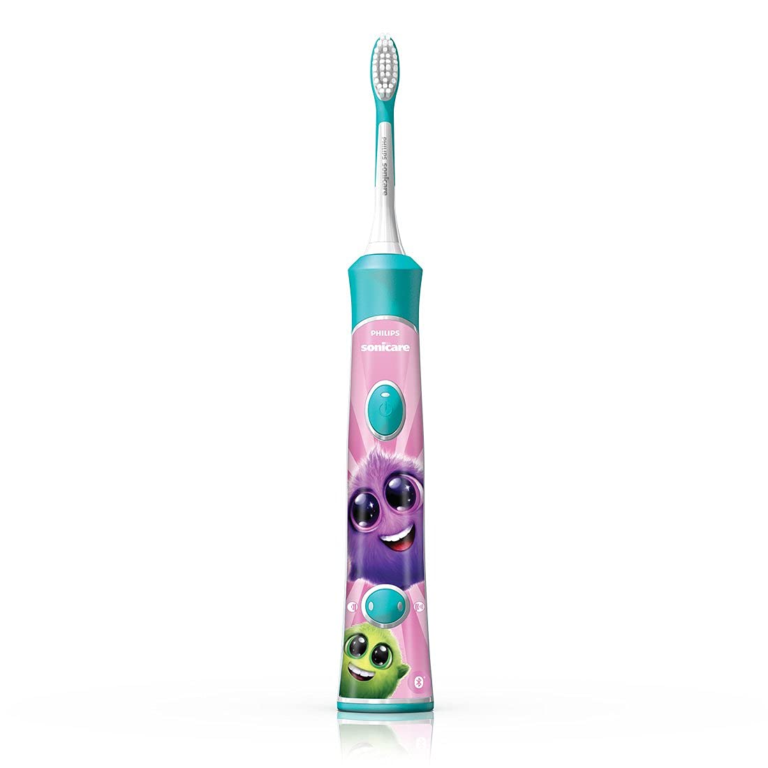 Philips Corded Electric Sonicare Kids Rechargeable Toothbrush with Built-in Bluetooth 2-Pack | HX6732/80