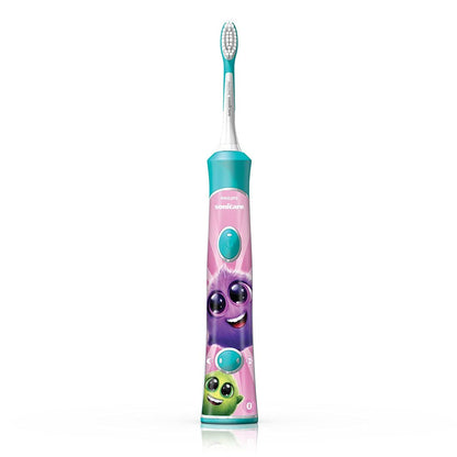Philips Corded Electric Sonicare Kids Rechargeable Toothbrush with Built-in Bluetooth 2-Pack | HX6732/80