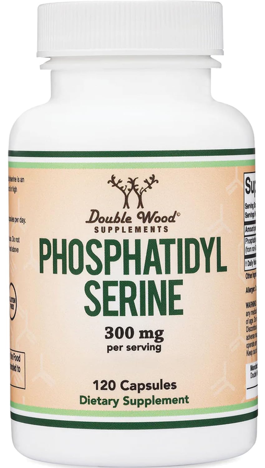PhosphatidylSerine 300mg per Serving – 120 Capsules | Double Wood