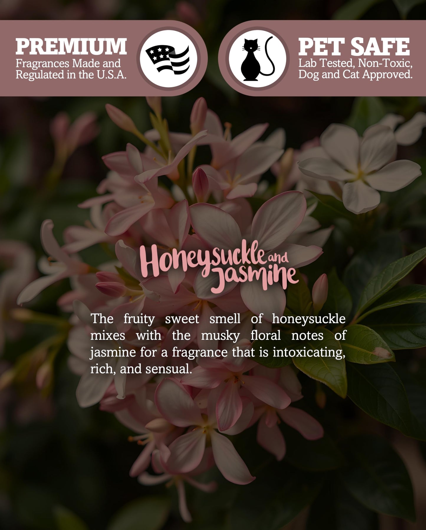 Shortie's Honeysuckle Jasmine Soy Wax Melts - 3oz Bar | 100% Soy, Vegan, Non-Toxic