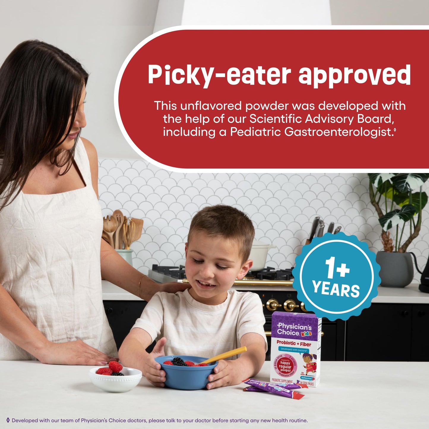 Physician's Choice Kids Probiotic + Prebiotic Fiber – 24 Pack (Ages 1+)