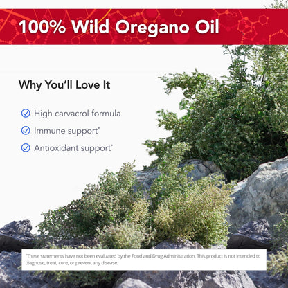 Physician's Strength OregaWild – 30 mL 100% Wild Oregano Oil | 432 Servings