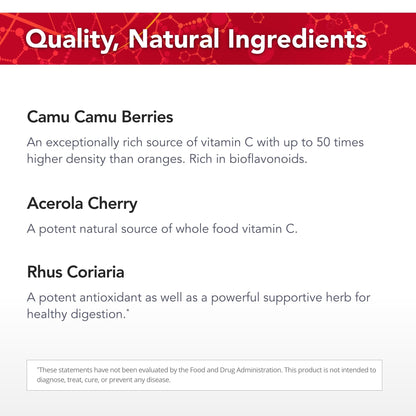 Physician's Strength Power-C 90 Capsules | Raw Food Vitamin C + Flavonoids