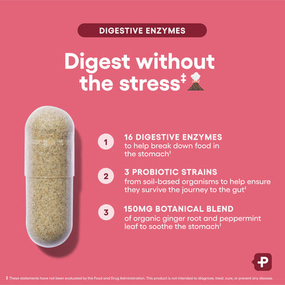 Physician's Choice Digestive Enzymes – 60 CT, 16 Enzymes + Probiotics