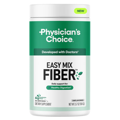Physician's CHOICE Easy Mix Fiber – Unflavored, Sugar Free, 5.7oz