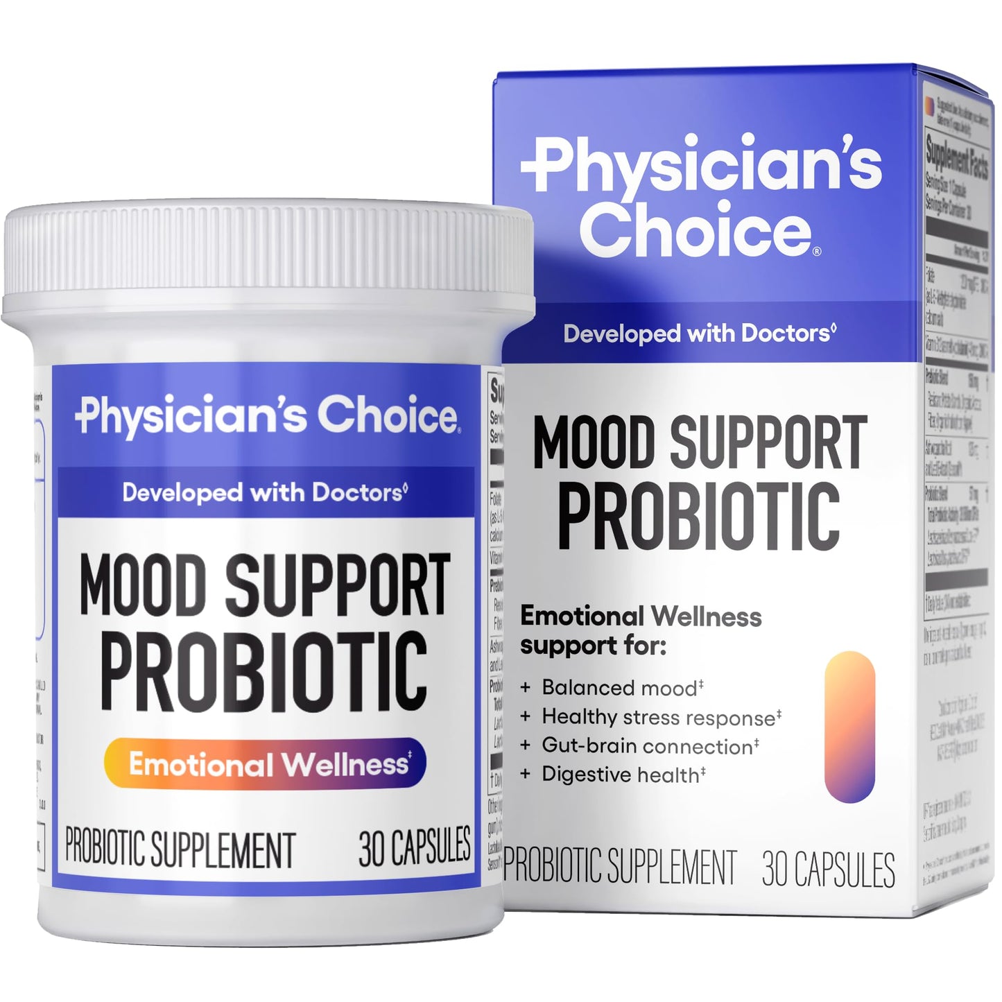 Physician's CHOICE Mood Probiotic - Mood & Digestive Health (30ct)