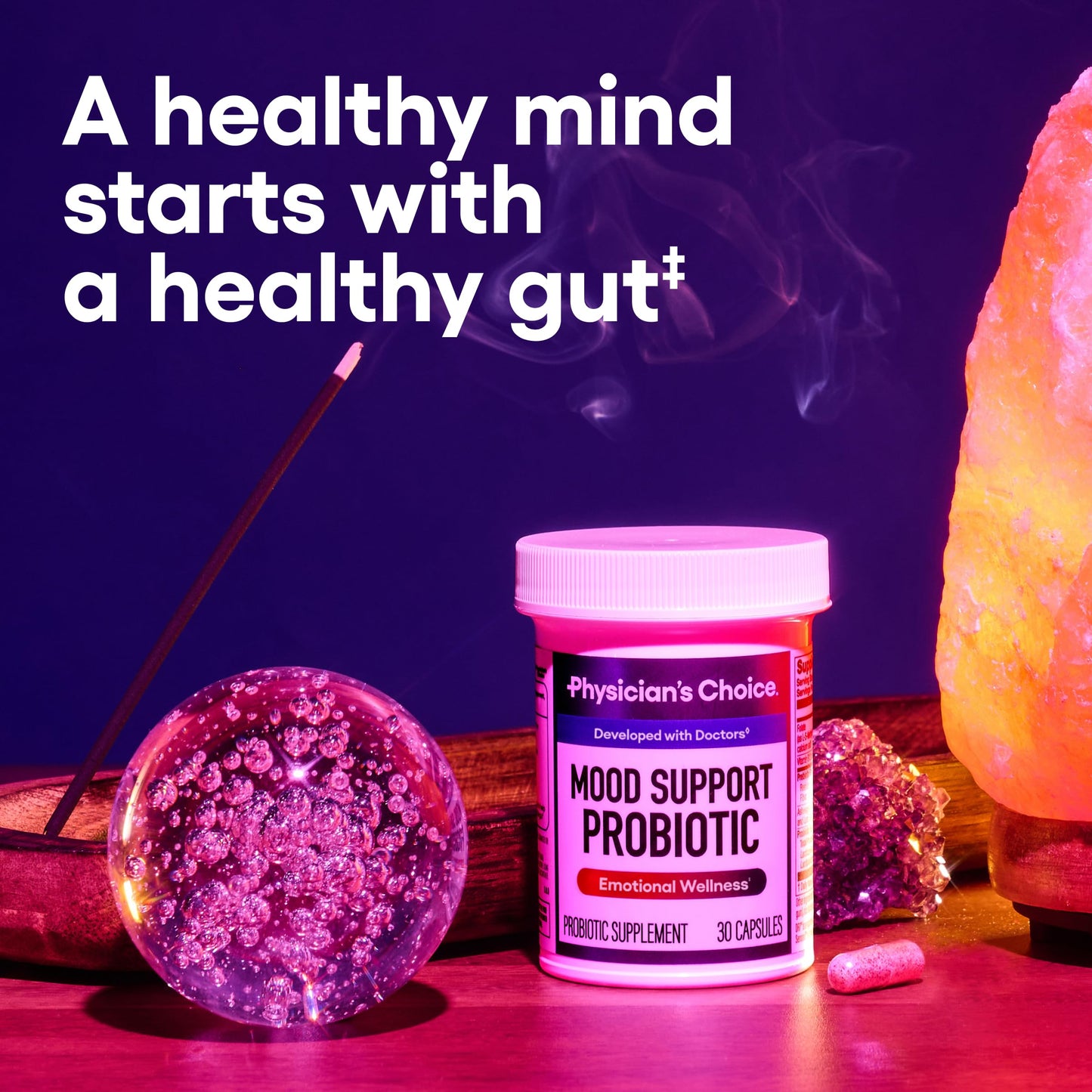 Physician's CHOICE Mood Probiotic - Mood & Digestive Health (30ct)