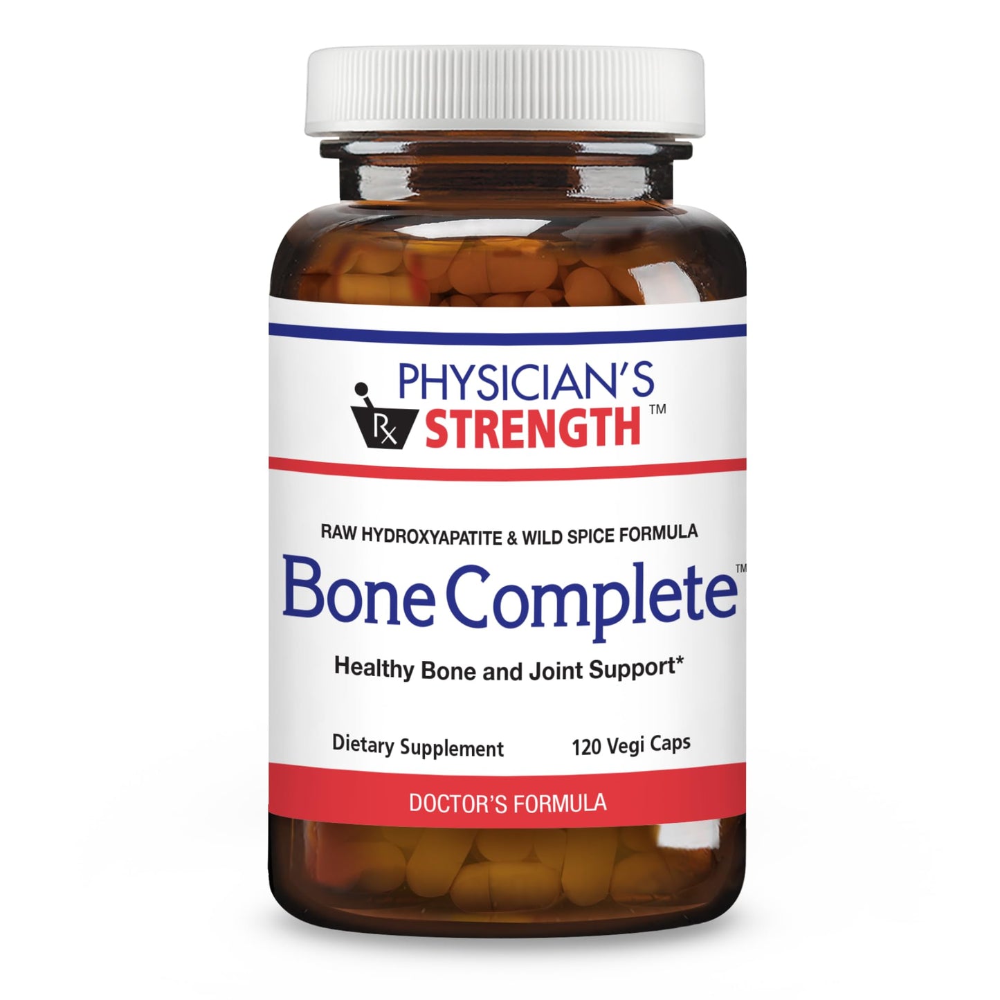 Physician's Strength Bone Complete - 120 Vegi Capsules | 60 Servings | Non-GMO