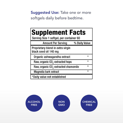 Physician's Strength Restful Sleep - 60 Softgels | 100% Herbal Compound - Melatonin Free - Non-GMO & Soy Free - 60 Servings