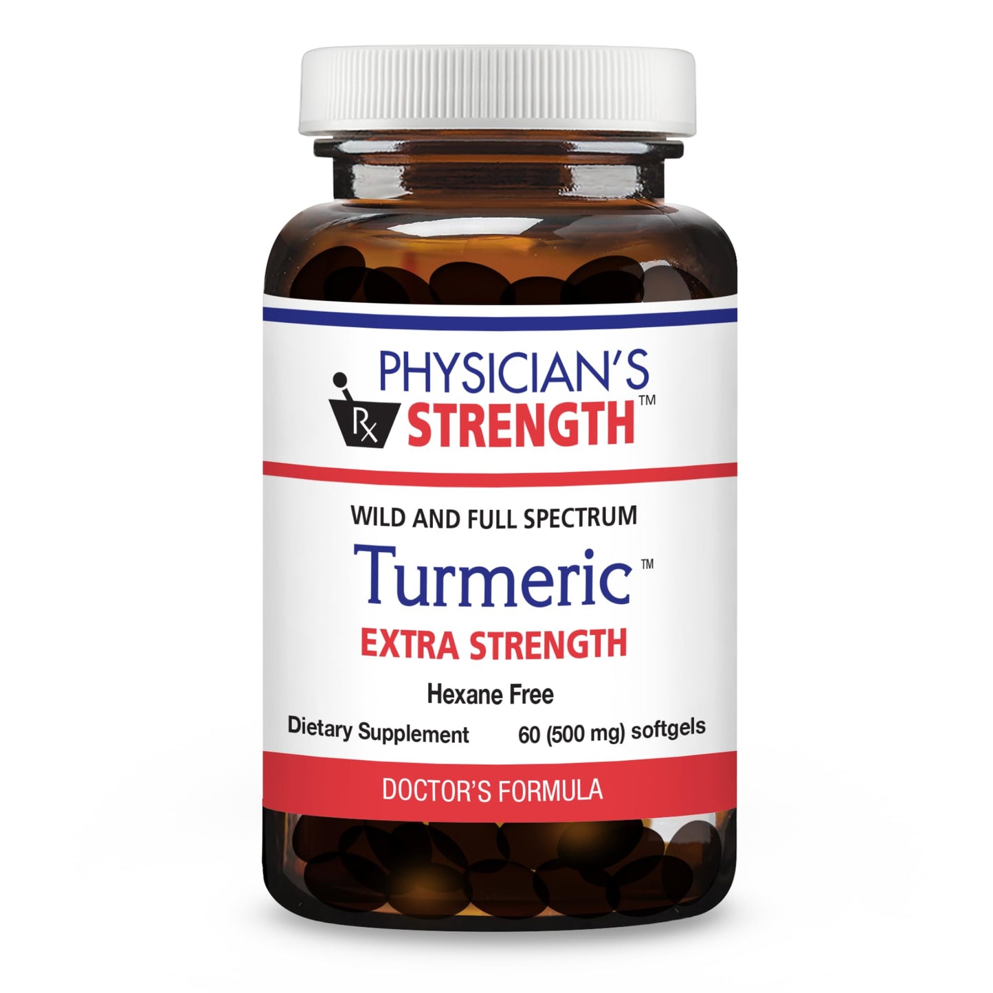 Physician's Strength Turmeric Extra Strength - 60 Softgels | Wild, Raw Turmeric Extract