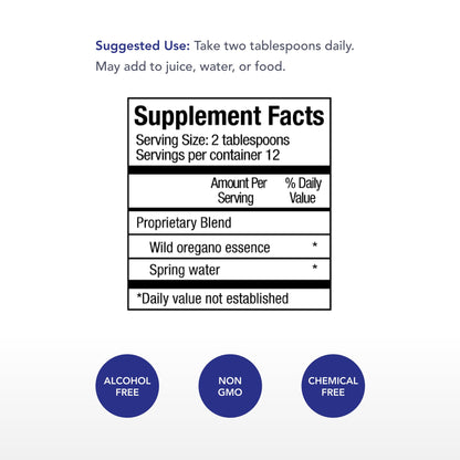 Physician's Strength Wild Oregano Essence - 12 fl oz - All-Natural Hydrosol - Supports Oxygen Levels - Non-GMO & Chemical Free - 12 Servings