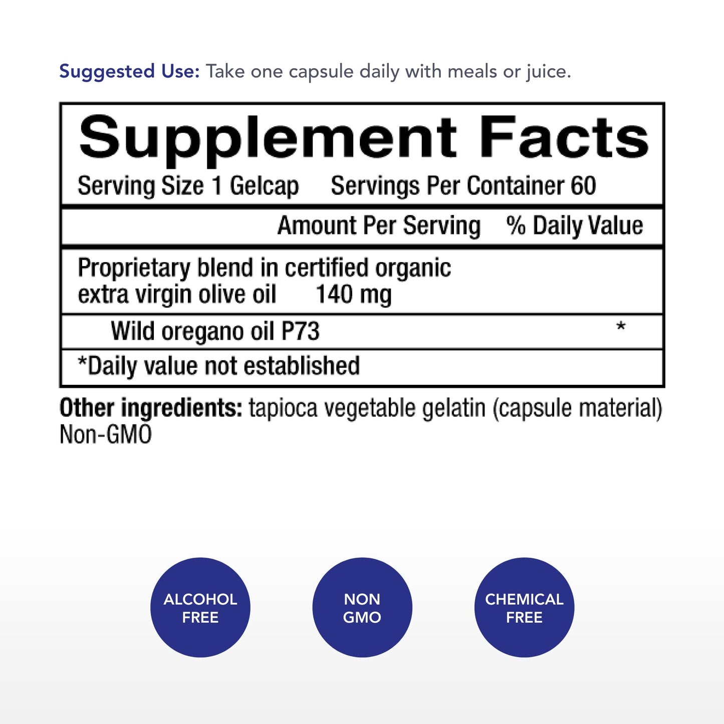 Physician's Strength Wild Oregano Gels – 60 Gelcaps | 100% Wild P73 Oil | Non-GMO