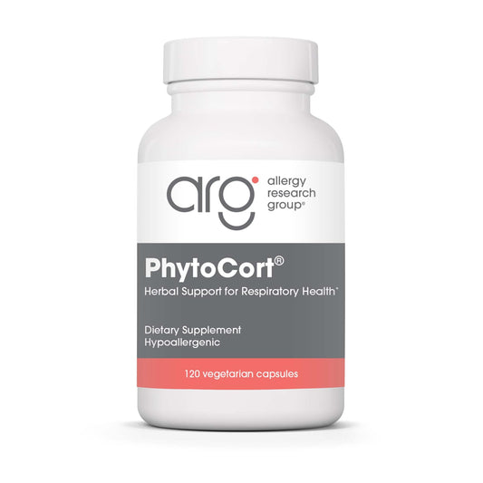 Allergy Research Group PhytoCort - Respiratory Support & Lung Health (120 Count) BritishVita | Premium UK Vitamins & Wellness Supplements