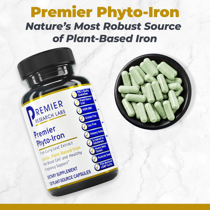 Phyto-Iron Premier Plant-Based Iron — 18 mg, 120 Capsules