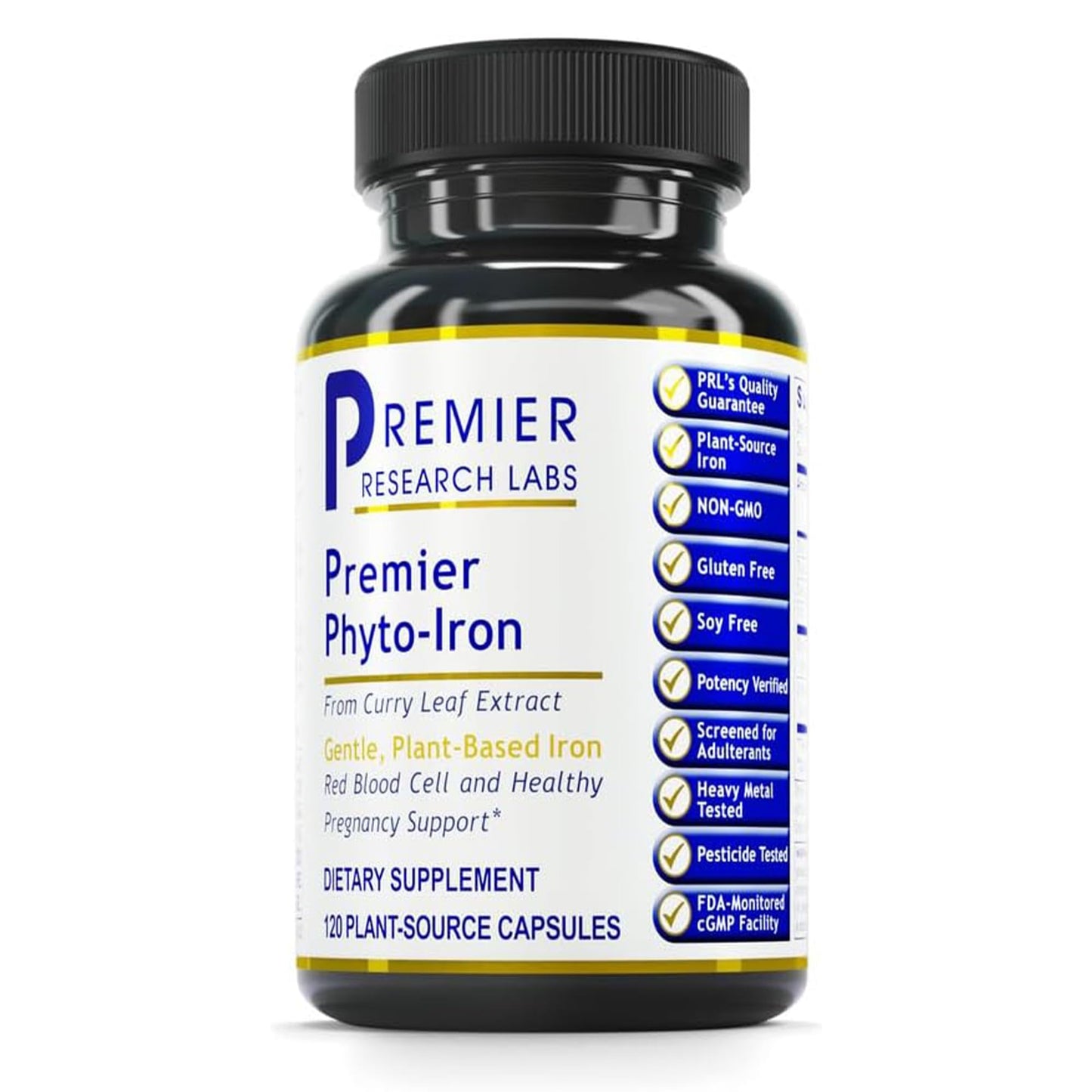 Phyto-Iron Premier Plant-Based Iron — 18 mg, 120 Capsules