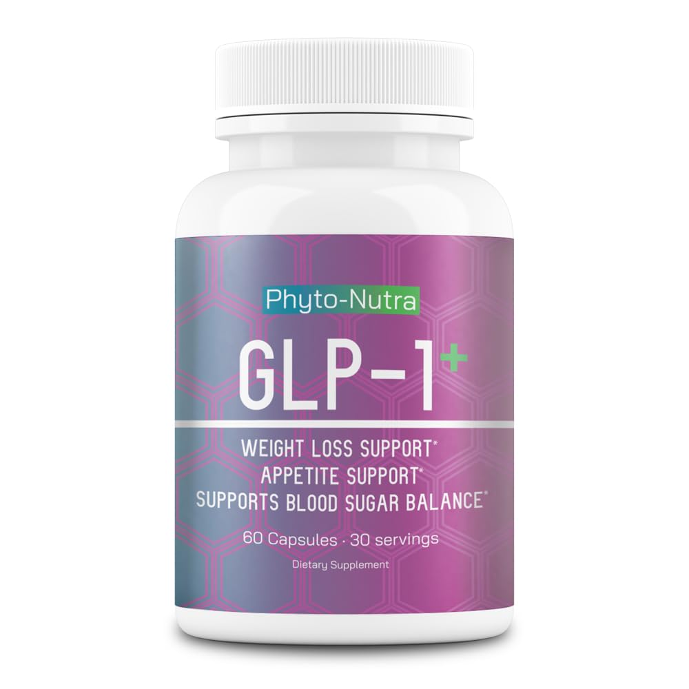 Phyto-Nutra GLP-1+ 60 Capsules – Vegan, Non-GMO, Gluten Free | Weight Management
