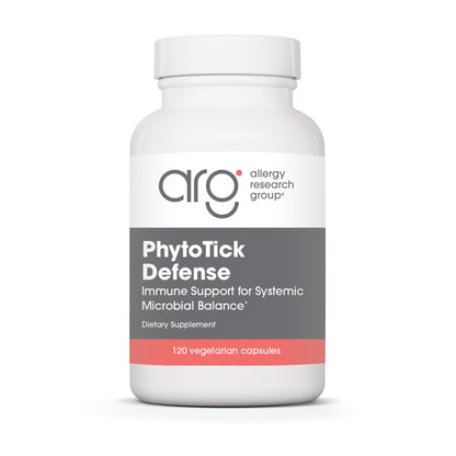 Phyto Tick Defense Mushroom Complex - Allergy Research Group | Lion's Mane & Cordyceps - 120 Vegetarian Capsules