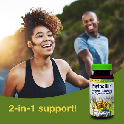 Herbs Etc. Phytocillin® 60-Count Softgels – Respiratory & Digestive Support