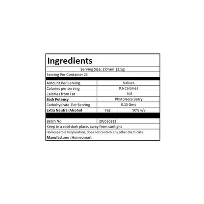 Phytolacca Berry Homeopathy Pellets 1M Potency – Pack of 2 | Homeomart