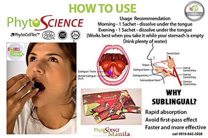 Phytoscience Double Stem Cell Anti-Aging Supplement with Acai Berry & Blueberry – 14 Sachets