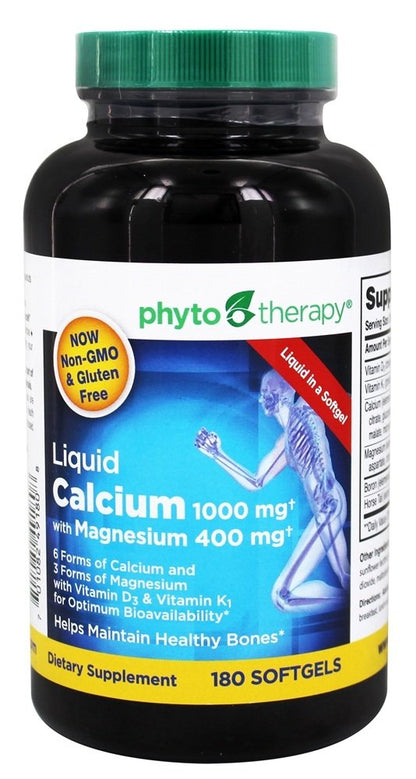 Phytotherapy Rx Calcium Liquid Softgel - 180 Count (Pack of 1) | Health Supplements