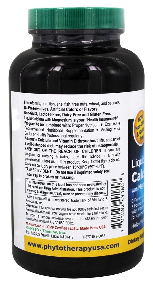 Phytotherapy Rx Calcium Liquid Softgel - 180 Count (Pack of 1) | Health Supplements