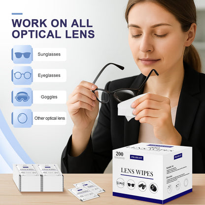 Pikabeast 200 Count Lens Wipes – Eyeglasses, Cameras & Screens Cleaning