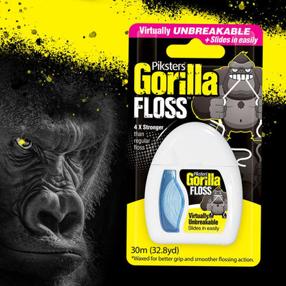Piksters Gorilla Extra Strong Fine Thread Scrubbing Dental Floss 30m