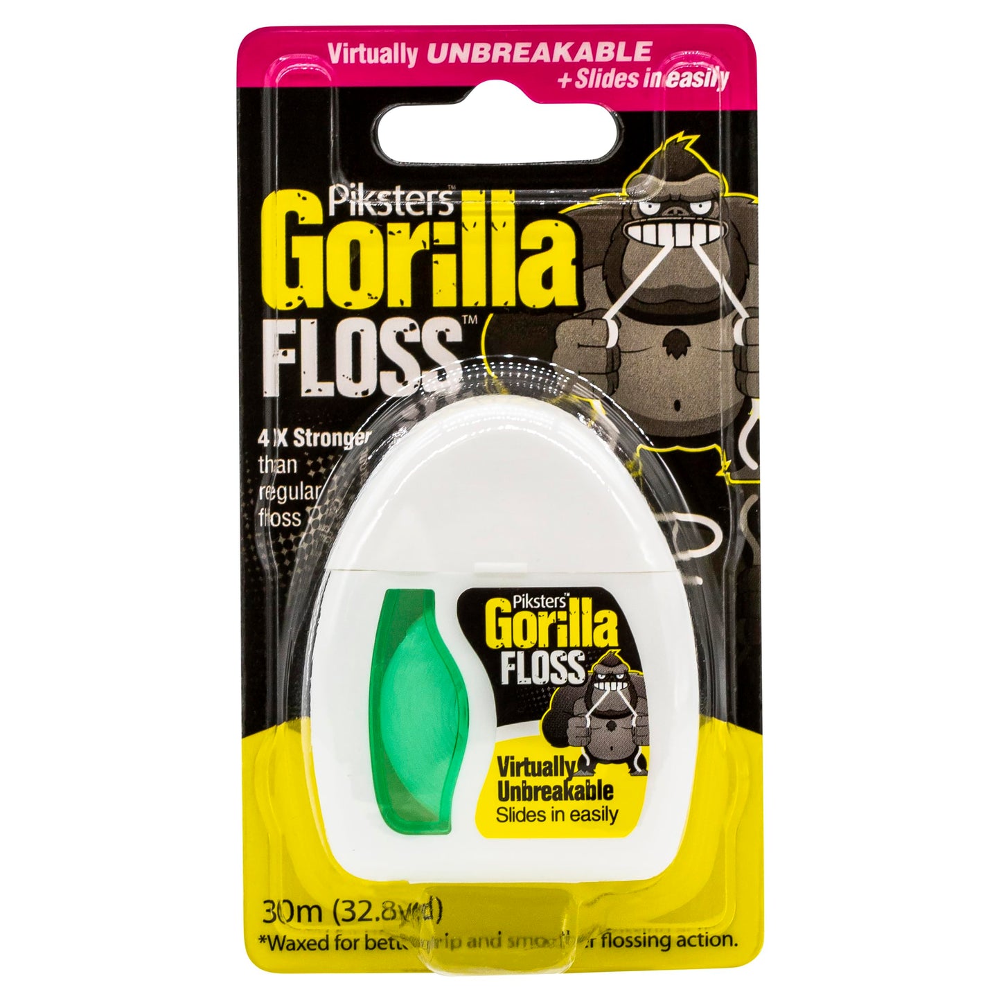 Piksters Gorilla Extra Strong Fine Thread Scrubbing Dental Floss 30m
