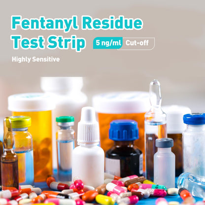 Fentanyl Test Strips 5 Pack | HEAL-CHECK 5 ng/mL High-Accuracy Kit