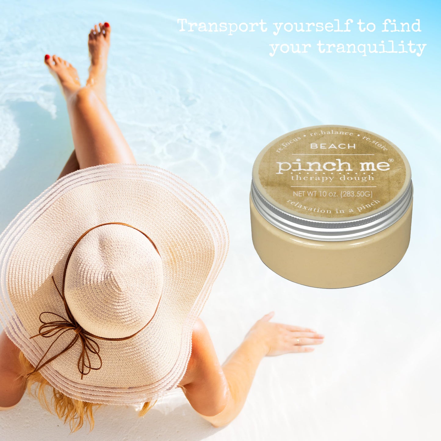 Pinch Me Therapy Dough - Beach Scent, 10 oz Putty | Holistic Aromatherapy