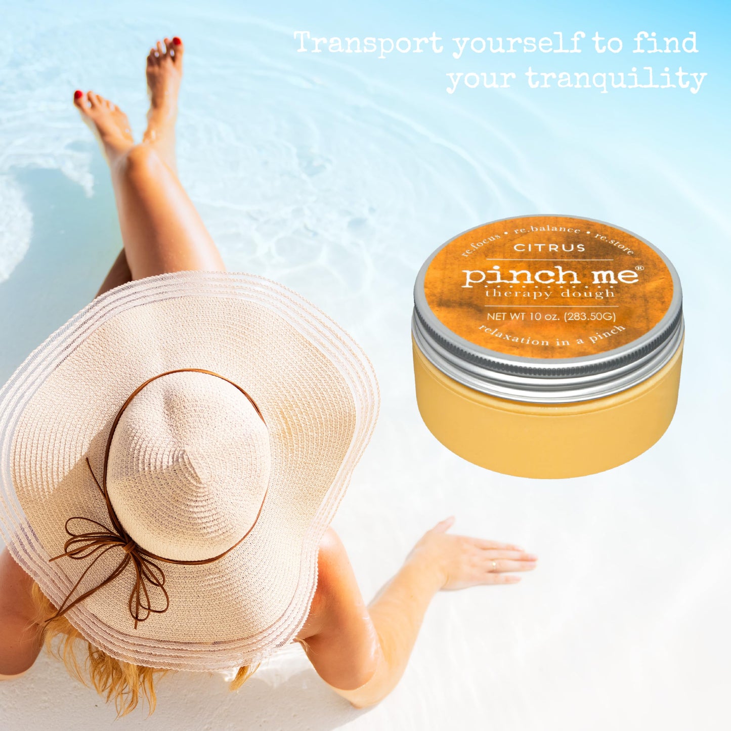 Pinch Me Therapy Dough - Citrus Aromatherapy Stress Relief Putty (10 oz)