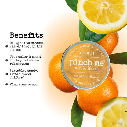 Pinch Me Therapy Dough - Citrus Aromatherapy Stress Relief Putty (10 oz)