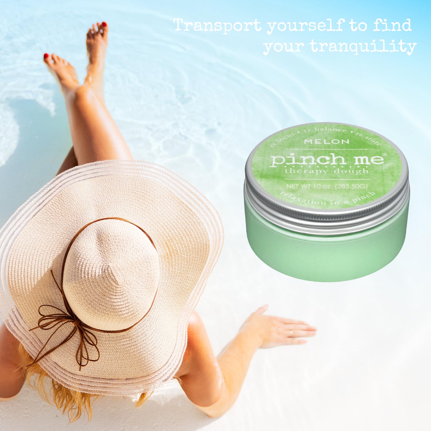 Pinch Me Therapy Dough Melon - Holistic Aromatherapy Stress Relieving Putty
