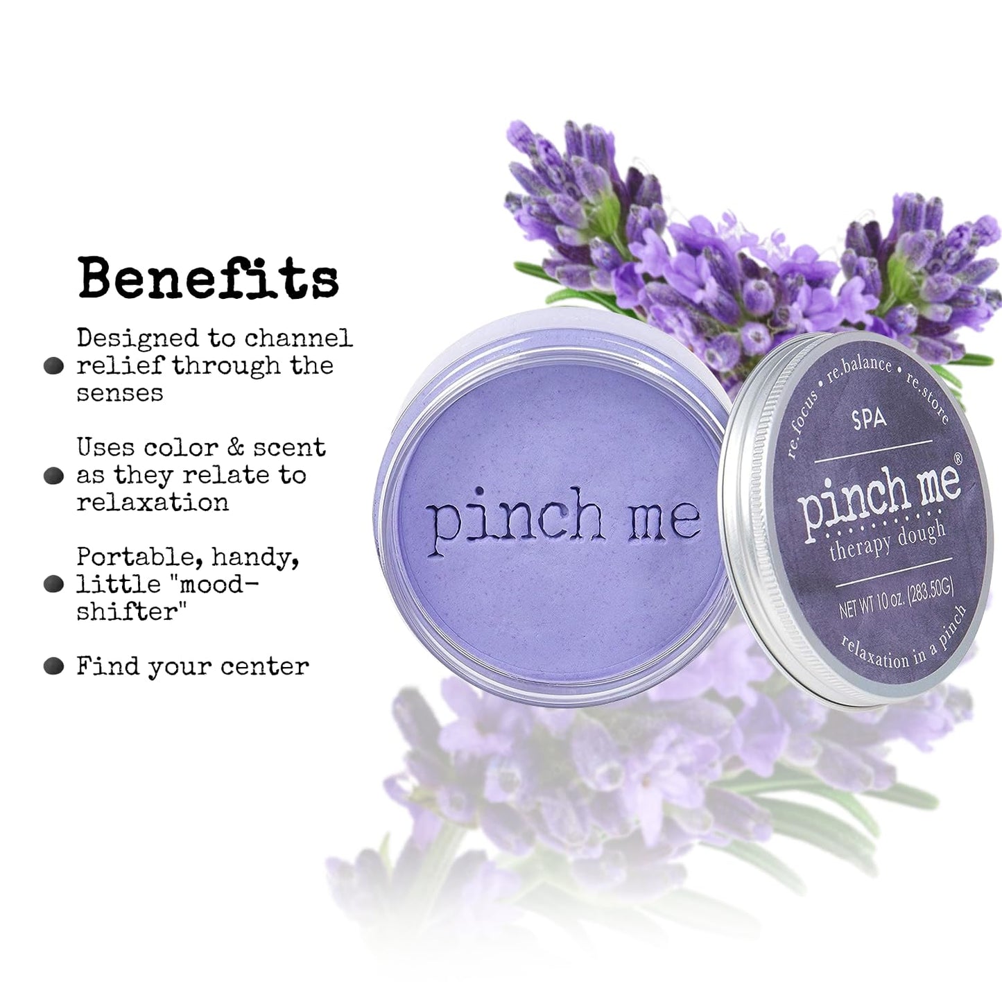 Pinch Me Therapy Dough – Holistic Aromatherapy Stress Relieving Putty (10 oz) – Spa Scent
