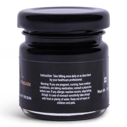 Pindari Shilajit Resin 500mg | High Potency, Energy Boost | Himalayan-Sourced