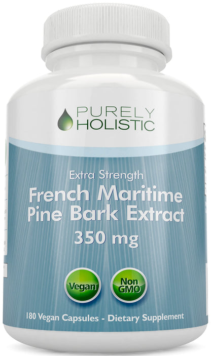 Purely Holistic Pine Bark Extract 350mg – 180 Vegan Capsules