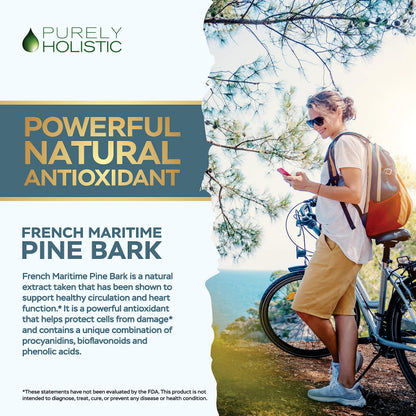 Purely Holistic Pine Bark Extract 350mg – 180 Vegan Capsules