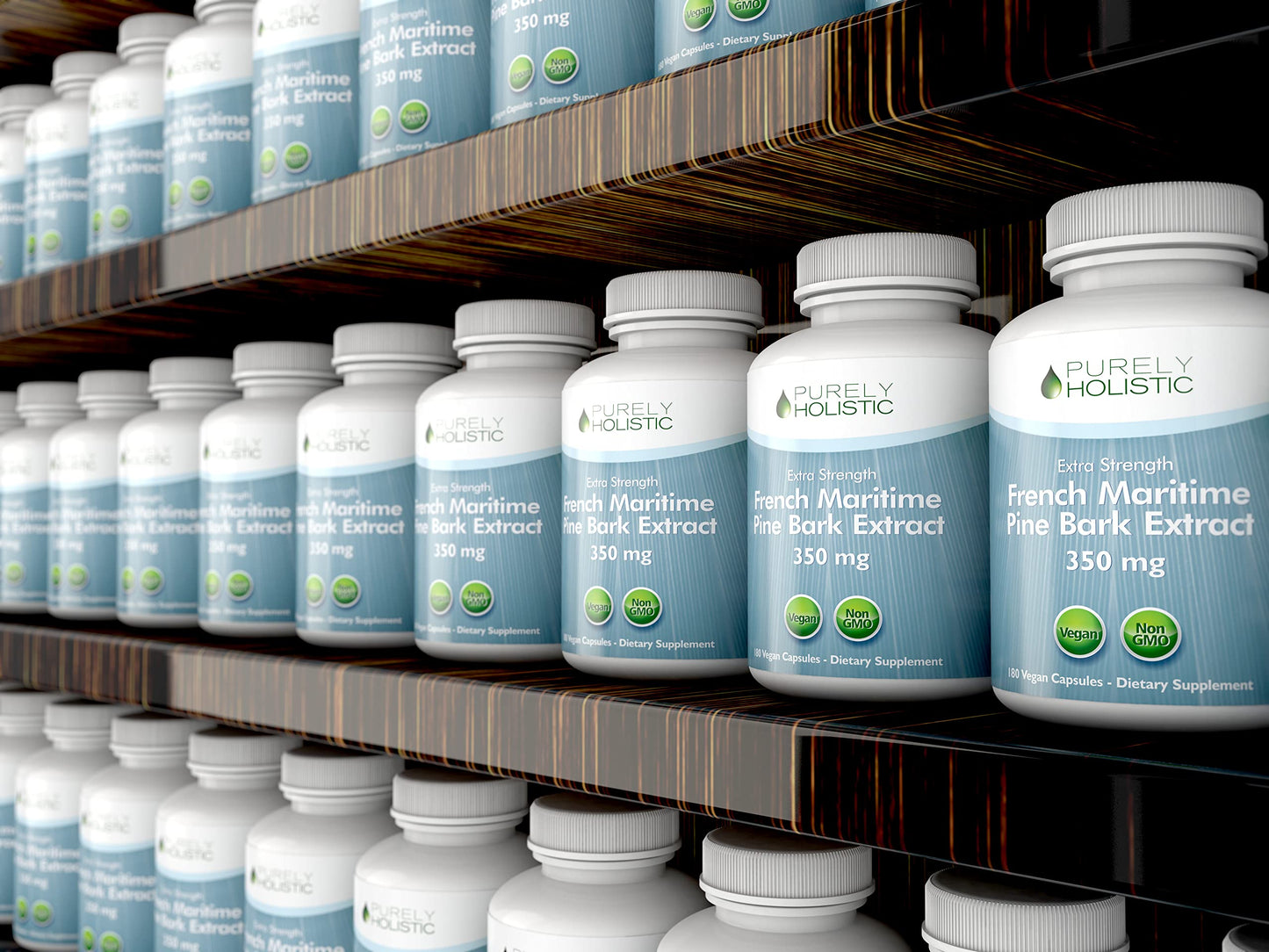 Purely Holistic Pine Bark Extract 350mg – 180 Vegan Capsules