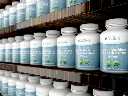 Purely Holistic Pine Bark Extract 350mg – 180 Vegan Capsules