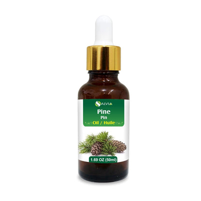 Pine Essential Oil (Pinus Sylvestris) – 100% Pure & Undiluted, 50ml with Dropper | Therapeutic Grade