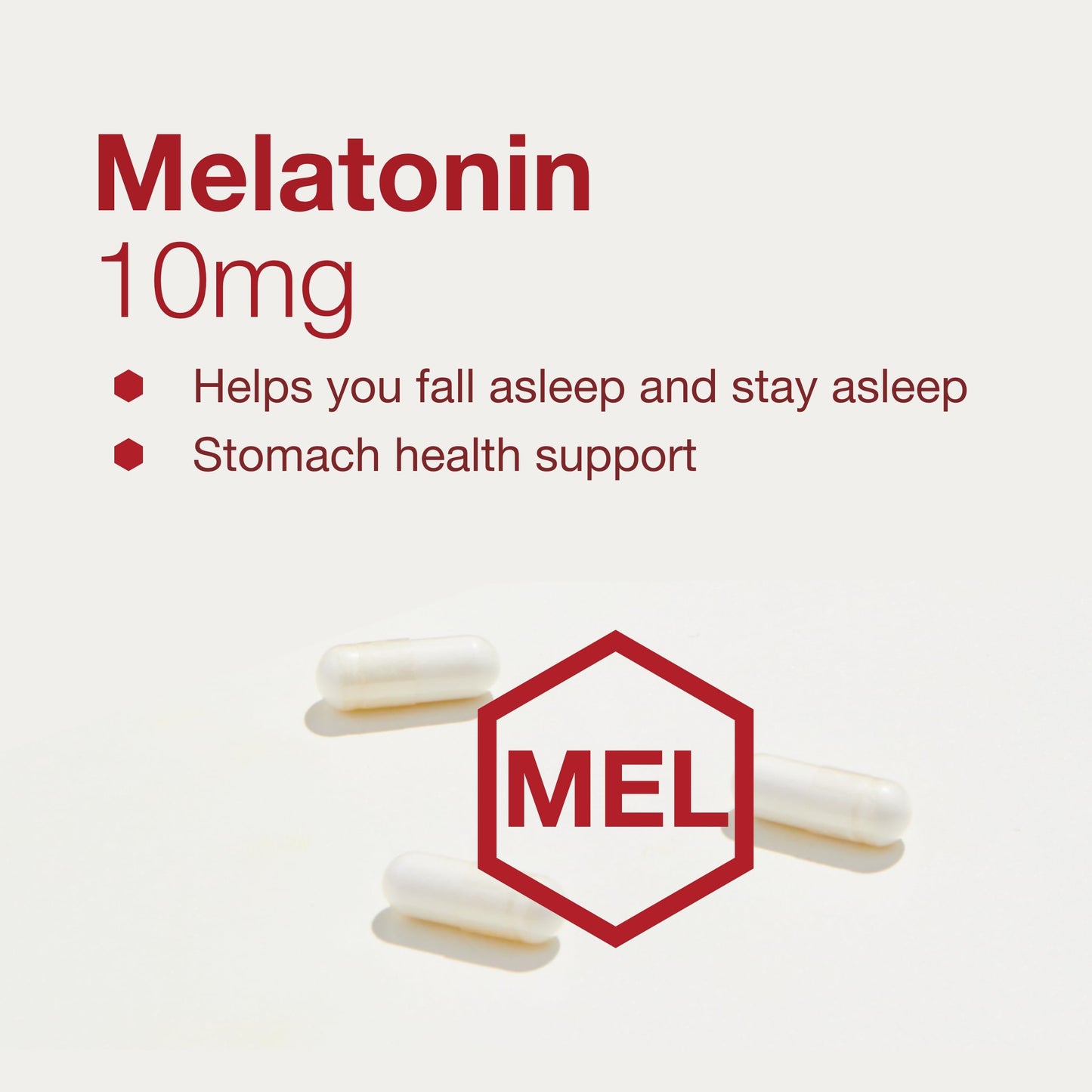 Melatonin Extra Strength 10 mg - Sleep Support for Adults - Kosher & Non-GMO - 100 Veg Caps