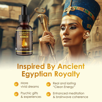 Nutraville Ultra-Pure 24K Monoatomic Gold Ormus – Pharaoh's Nectar XT | Third Eye Activation & Pineal Support