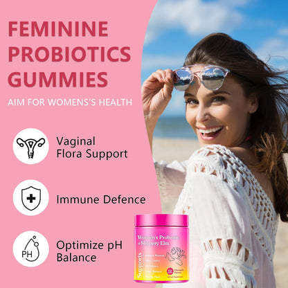 Her Juicy Premium Feminine Probiotics Gummies for Women – Pineapple Flavor, Vegan & Gluten Free | 1 Pack
