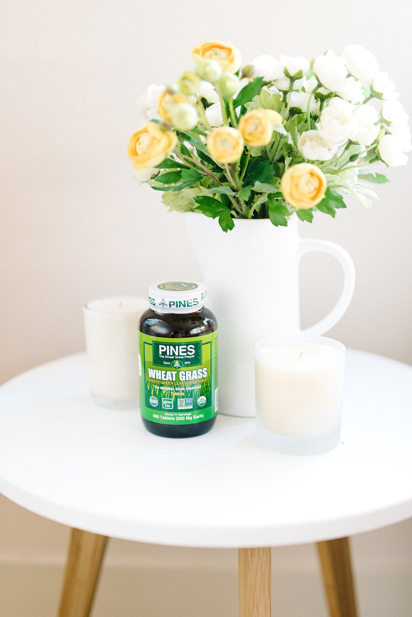 PINES Organic Wheat Grass, 250 Count Tablets | PINES Wheat Grass as featured in the new blockbuster film, Ocean's 8!